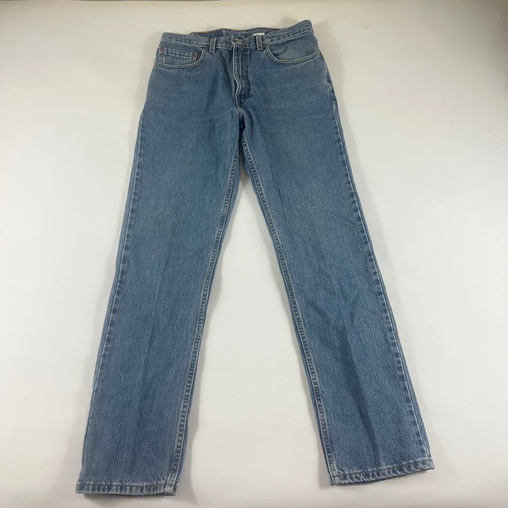 Levi's 505 Mens Jeans‎ 32W 32L Regular Fit Straight Leg Blue Denim